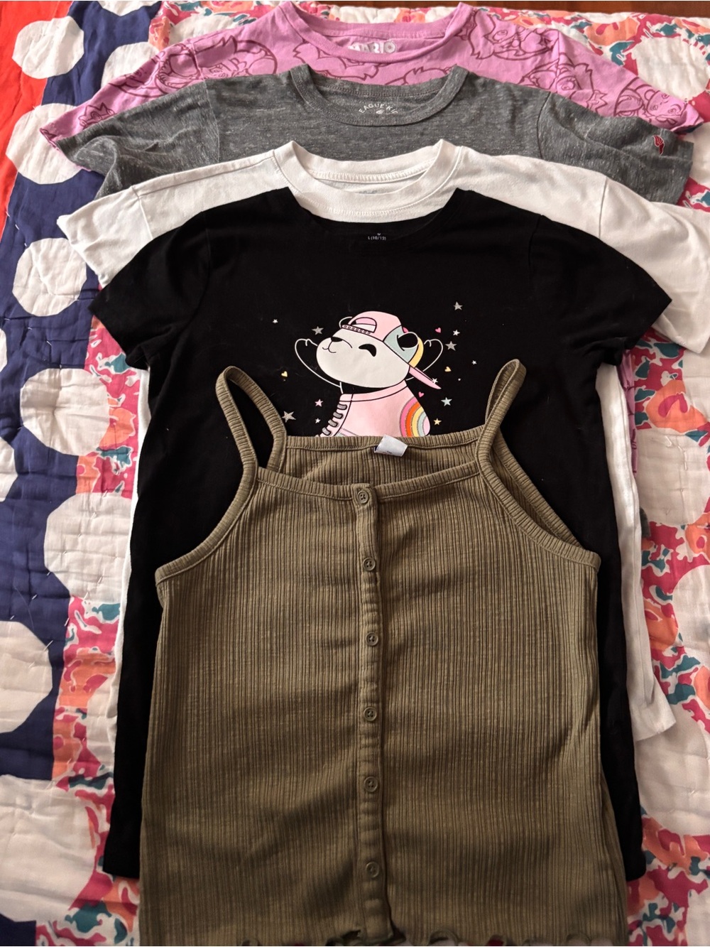 Girls 5 Piece Shirt Bundle
